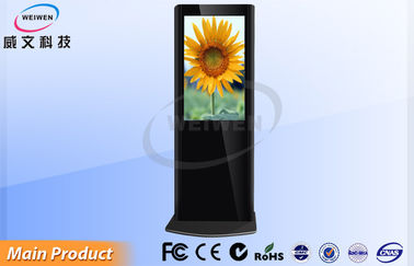 Kapalı 55 inç Anti Parlatma LCD Ekran Temizleme Dokunmatik Ekranlı Reklam Ekran Zemin Ayakta