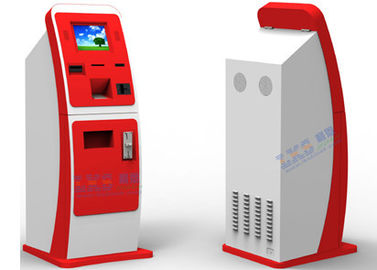 Beyaz Kırmızı Fatura Ödeme Kiosk, UPS Kart Otomat Dispenser Biletleme Değişim Volchers Cihazı