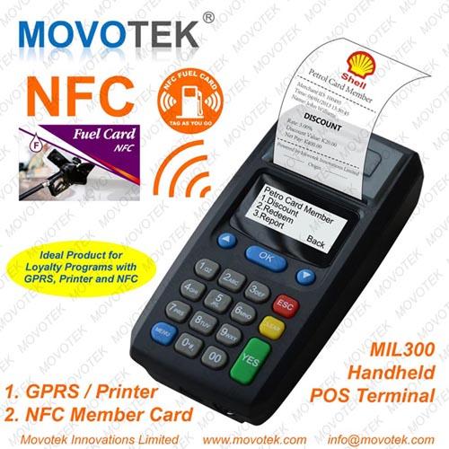 Movotek GPRS Yazıcı GPRS POS Terminali SMS Yazıcısı üyelik kartı zaman takvimi için