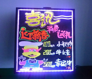 Yiyecek menüsü için süper parlak RGB silinebilir LED yazı tahtaları 80 * 100cm