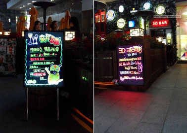 RGB değişim sihirli ışıltı LED Yazma Panoları açık / kapalı 7 renkli ledli tabelalar