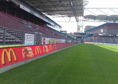 Su geçirmez P12 P16 Stadyum spor perimetresi bayrağı için dış mekan LED Ekran reklamı