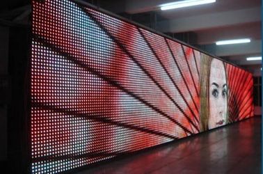 Tam Renkli HD Esnek LED Perde Duvar P20 Dış Mekan LED Ekran Ekran