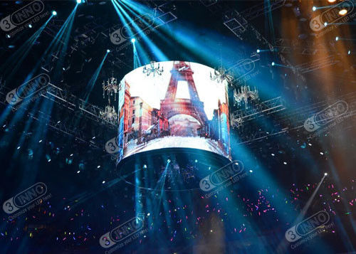 Açık / Kapalı P8.9mm Böbrek Esnek LED Ekran Katlanabilir Su Geçirmez Ultra İnce Ekran
