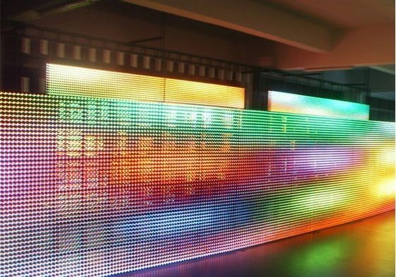 Özel P31.25 Rgb LED Perde Açık Reklam LED Ekran Ekran