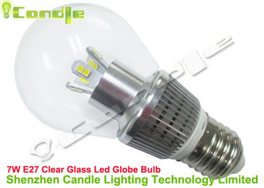 CE RoHS Yüksek Güç E27 7watt Led Globe Ampul Şeffaf Cam Ev Ofisi